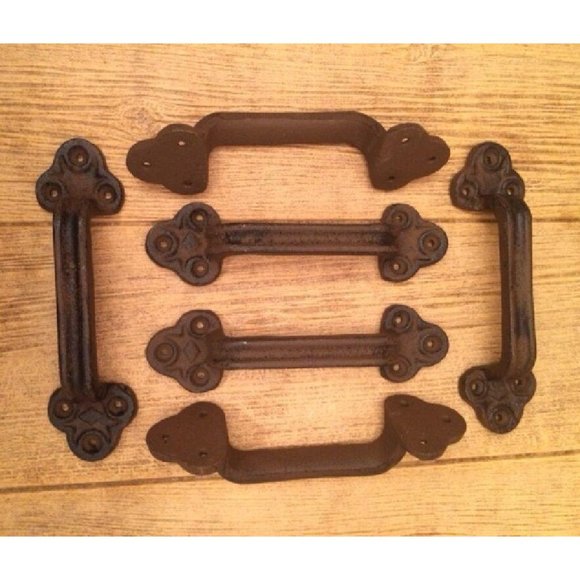 Two Cast Iron Gate Pull Handle 9" Long 05124 - Picture 11 of 12